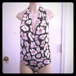 FREE PEOPLE BLACK COMBO SLEEVELESS TOP